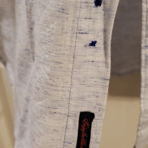 Men's Light Blue Polo by Denim & Flower - Picture 3 of 5